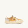 MEDALIST LOW SUPER VINTAGE SNEAKER AUS ORANGE- UND WEISSEM LEDER UND MESH