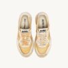 MEDALIST LOW SUPER VINTAGE SNEAKER AUS ORANGE- UND WEISSEM LEDER UND MESH