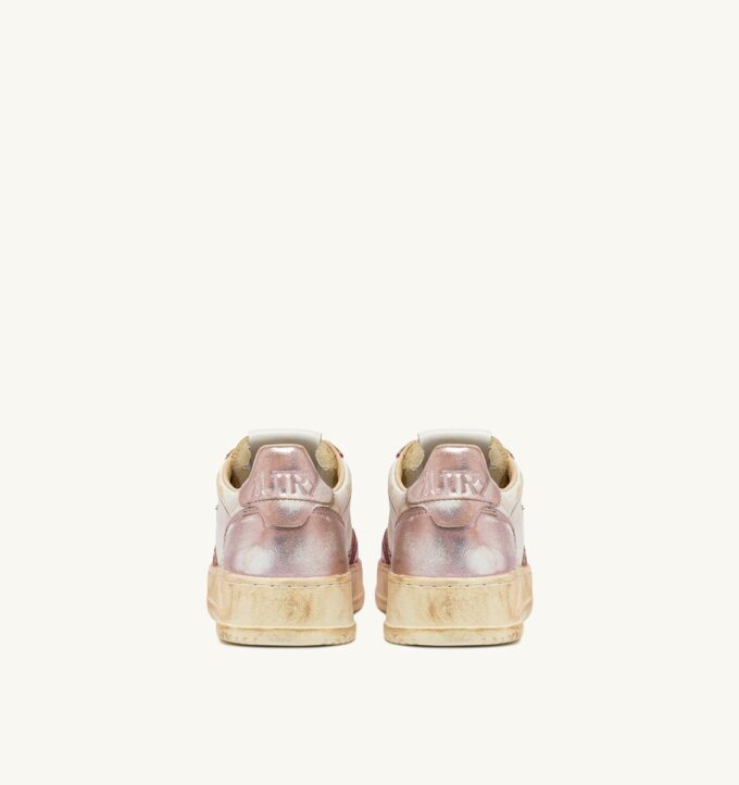 MEDALIST LOW SUPER VINTAGE SNEAKER AUS ROT UND PINK GEBÜRSTETEM LEDER MEDALIST LOW SUPER VINTAGE SNEAKER AUS ROT UND PINK GEBÜRSTETEM LEDER
