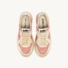 MEDALIST LOW SUPER VINTAGE SNEAKER AUS ROTEM UND WEISSEM LEDER UND MESH