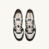 MEDALIST LOW SUPER VINTAGE SNEAKER AUS WEISSEM, SCHWARZEM UND SILBERNEN LEDER