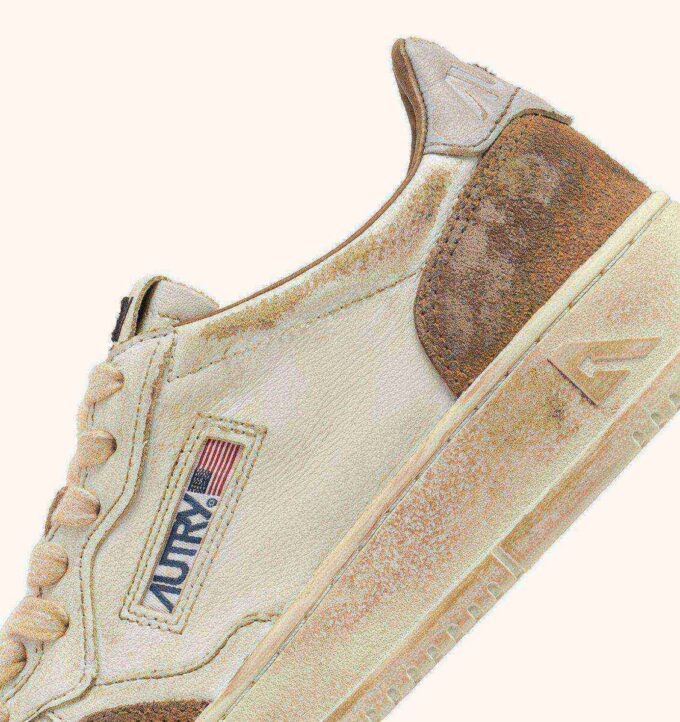 MEDALIST LOW SUPER VINTAGE SNEAKER IN COGNAC UND MICROCHIP LEDER-WILDLEDER