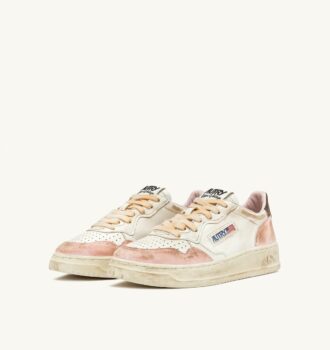 MEDALIST LOW SUPER VINTAGE SNEAKER IN NUDE UND SEPIA LEDER-WILDLEDER