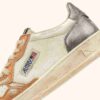 MEDALIST LOW SUPER VINTAGE SNEAKER IN ORANGE UND GUNMETAL GEBÜRSTETEM LEDER
