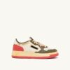 MEDALIST LOW SUPER VINTAGE SNEAKER IN TEA-ROSE UND COVERT GREEN LEDER