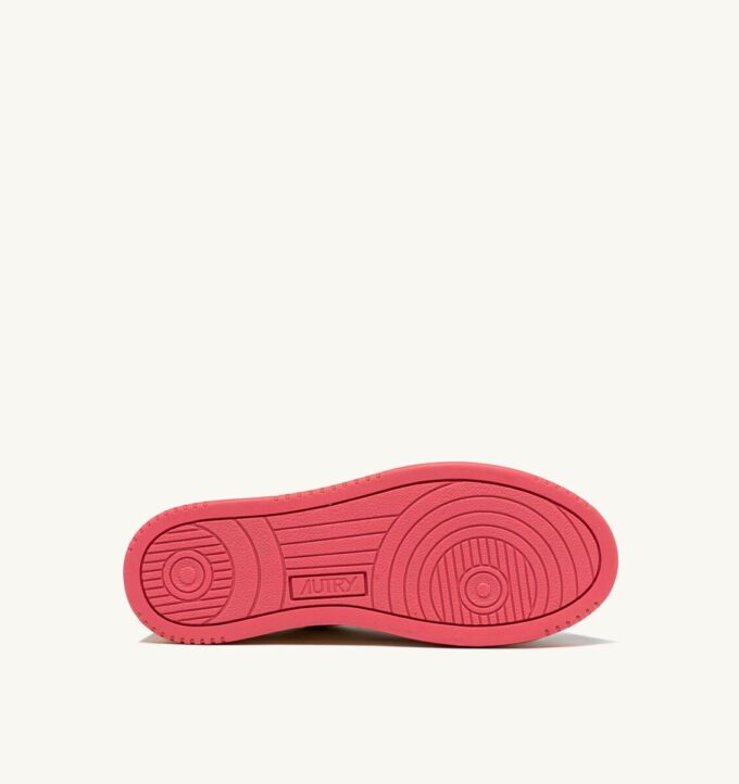 MEDALIST LOW SUPER VINTAGE SNEAKER IN TEA-ROSE UND COVERT GREEN LEDER