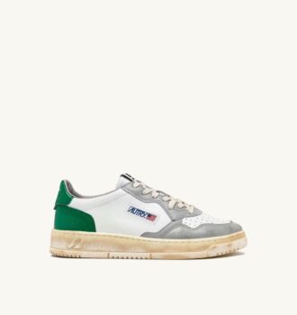 MEDALIST LOW SUPER VINTAGE SNEAKER IN WEISS, GRÜN UND GRAU