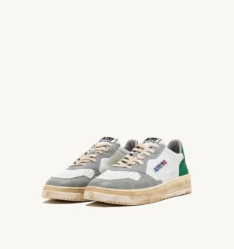 MEDALIST LOW SUPER VINTAGE SNEAKER IN WEISS, GRÜN UND GRAU