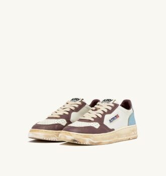 MEDALIST LOW SUPER VINTAGE SNEAKER IN WEISS, HIMMELSBLAU UND TAUPE