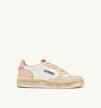 MEDALIST LOW SUPER VINTAGE SNEAKER IN WEISS, PFIRSICH UND GRAU