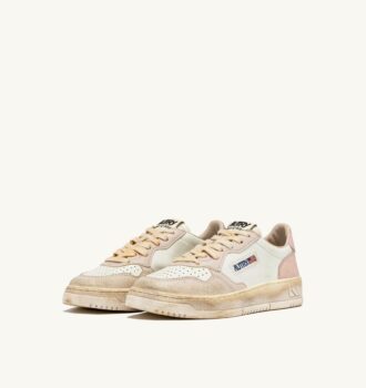 MEDALIST LOW SUPER VINTAGE SNEAKER IN WEISS, PFIRSICH UND GRAU