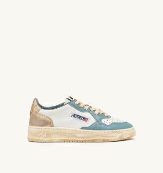 MEDALIST LOW SUPER VINTAGE SNEAKER IN WEISS, SILBER-BLAU UND PLATIN