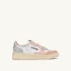 MEDALIST LOW SUPER VINTAGE SNEAKER IN WEISSEM, PUDERROSA UND SILBERNEN LEDER