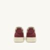 MEDALIST LOW TRICOLOR SNEAKER IN WEISS, LILA UND PHARD FARBIGEM WILDLEDER
