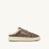 MEDALIST MULE SNEAKERS IN LEOPARD PONY HAIR EFFECT AND SHEARLING MEDALIST MULE SNEAKERS IN LEOPARD PONY HAIR EFFECT AND SHEARLING