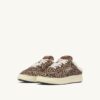 MEDALIST MULE SNEAKERS IN LEOPARD PONY HAIR EFFECT AND SHEARLING MEDALIST MULE SNEAKERS IN LEOPARD PONY HAIR EFFECT AND SHEARLING