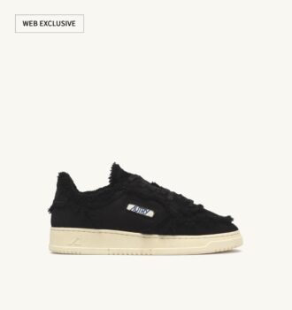 MEDALIST MUTTON SNEAKER AUS SCHWARZEM WILDLEDER UND LAMM