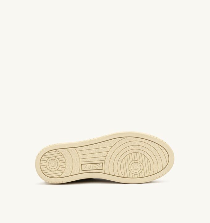 MEDALIST PLATFORM-SNEAKER AUS WEISSEM UND METALISIERTEM SILBERLEDER MEDALIST PLATFORM-SNEAKER AUS WEISSEM UND METALISIERTEM SILBERLEDER