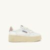 MEDALIST PLATFORM-SNEAKER AUS WEISSEM UND PUDERROSA LEDER MEDALIST PLATFORM-SNEAKER AUS WEISSEM UND PUDERROSA LEDER