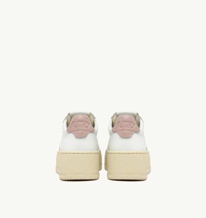 MEDALIST PLATFORM-SNEAKER AUS WEISSEM UND PUDERROSA LEDER MEDALIST PLATFORM-SNEAKER AUS WEISSEM UND PUDERROSA LEDER