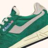 REELWIND LOW SNEAKER AUS GRÜNEM NYLON UND WILDLEDER