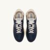 REELWIND LOW SNEAKER AUS NYLON UND WILDLEDER, BLAU UND WEISS