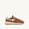 REELWIND LOW SNEAKER AUS NYLON UND WILDLEDER, FARBE BRAUN ZUCKER UND WEISS