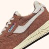 REELWIND LOW SNEAKER AUS NYLON UND WILDLEDER, FARBE BRAUN ZUCKER UND WEISS