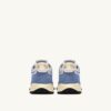 REELWIND LOW SNEAKER AUS NYLON UND WILDLEDER, FARBE: DELLA ROBBIA BLAU UND WEISS