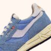 REELWIND LOW SNEAKER AUS NYLON UND WILDLEDER, FARBE: DELLA ROBBIA BLAU UND WEISS