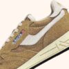 REELWIND LOW SNEAKER AUS NYLON UND WILDLEDER, SENF- UND WEISSFARBE