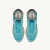 REELWIND LOW SNEAKER AUS NYLON-WILDLEDER UND LEDER, FARBE CAPRI UND SCHWARZ