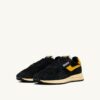 REELWIND LOW SNEAKER AUS NYLON-WILDLEDER UND LEDER, FARBE GELB UND SCHWARZ