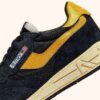 REELWIND LOW SNEAKER AUS NYLON-WILDLEDER UND LEDER, FARBE GELB UND SCHWARZ