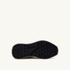 REELWIND LOW SNEAKER AUS NYLON-WILDLEDER UND LEDER IN DEN FARBEN ECRU UND PLATIN