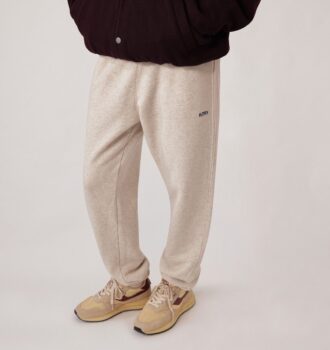 REELWIND LOW SNEAKER AUS NYLON-WILDLEDER UND LEDER IN DEN FARBEN ECRU UND RUBY WINE