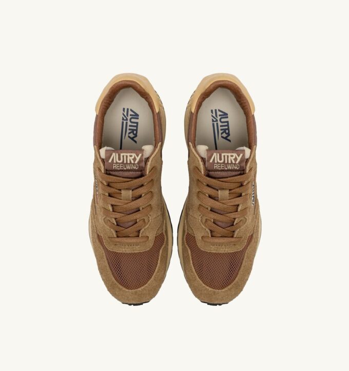 REELWIND LOW SNEAKER AUS NYLON-WILDLEDER UND LEDER IN DEN FARBEN HIDE UND CHIPMUNK REELWIND LOW SNEAKER AUS NYLON-WILDLEDER UND LEDER IN DEN FARBEN HIDE UND CHIPMUNK
