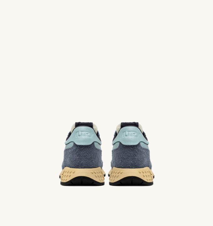 REELWIND LOW SNEAKER AUS NYLON-WILDLEDER UND LEDER IN DEN FARBEN INDIGO UND SPELLBOUND