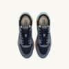 REELWIND LOW SNEAKER AUS NYLON-WILDLEDER UND LEDER IN DEN FARBEN INDIGO UND SPELLBOUND