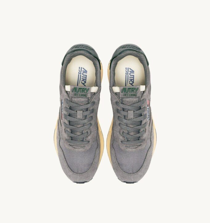 REELWIND LOW SNEAKER AUS NYLON-WILDLEDER UND LEDER IN DEN FARBEN MOUNTAIN UND NIGHT OWL