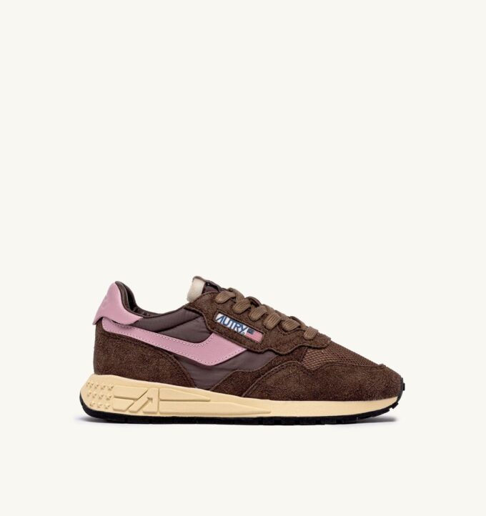 REELWIND LOW SNEAKER AUS NYLON-WILDLEDER UND LEDER IN DEN FARBEN PLUGH UND ZEPHYR