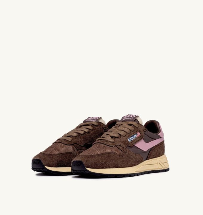 REELWIND LOW SNEAKER AUS NYLON-WILDLEDER UND LEDER IN DEN FARBEN PLUGH UND ZEPHYR
