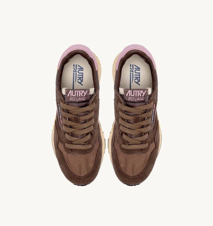 REELWIND LOW SNEAKER AUS NYLON-WILDLEDER UND LEDER IN DEN FARBEN PLUGH UND ZEPHYR