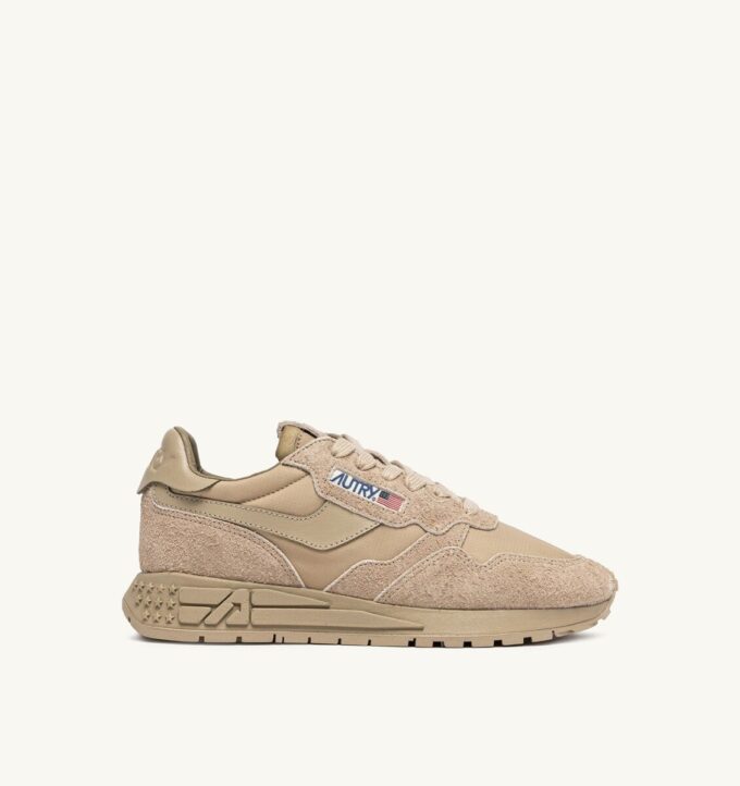 REELWIND LOW SNEAKER AUS SAFARI-NYLON UND WILDLEDER