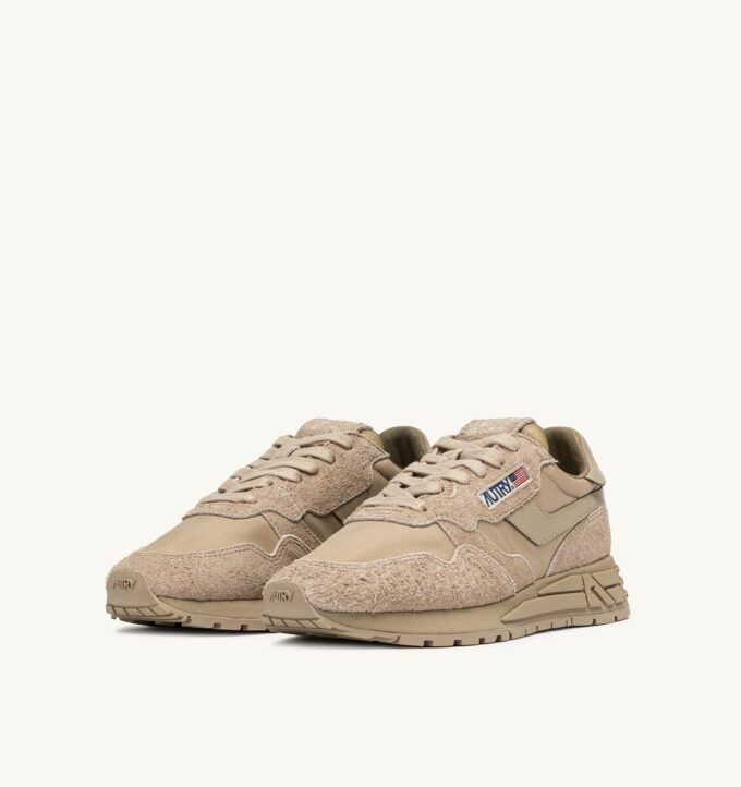REELWIND LOW SNEAKER AUS SAFARI-NYLON UND WILDLEDER