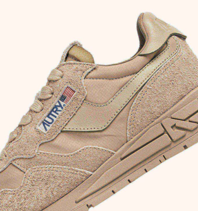 REELWIND LOW SNEAKER AUS SAFARI-NYLON UND WILDLEDER