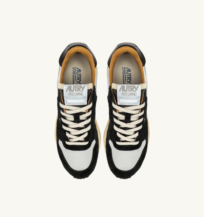 REELWIND LOW SNEAKER AUS SCHWARZEM WILDLEDER UND REFLEKTIERENDEN NYLON REELWIND LOW SNEAKER AUS SCHWARZEM WILDLEDER UND REFLEKTIERENDEN NYLON