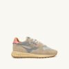 REELWIND LOW SNEAKER AUS SILBER-PLATIN REFLEKTIERENDEM NYLON UND WILDLEDER REELWIND LOW SNEAKER AUS SILBER-PLATIN REFLEKTIERENDEM NYLON UND WILDLEDER