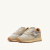 REELWIND LOW SNEAKER AUS SILBER-PLATIN REFLEKTIERENDEM NYLON UND WILDLEDER REELWIND LOW SNEAKER AUS SILBER-PLATIN REFLEKTIERENDEM NYLON UND WILDLEDER