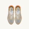 REELWIND LOW SNEAKER AUS SILBER-PLATIN REFLEKTIERENDEM NYLON UND WILDLEDER REELWIND LOW SNEAKER AUS SILBER-PLATIN REFLEKTIERENDEM NYLON UND WILDLEDER